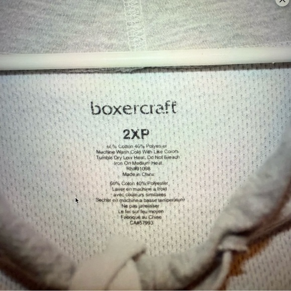 Boxercraft Light Gray Hoodie MSU Spartans size 2X Petite woman’s sweatshirt - Picture 2 of 3